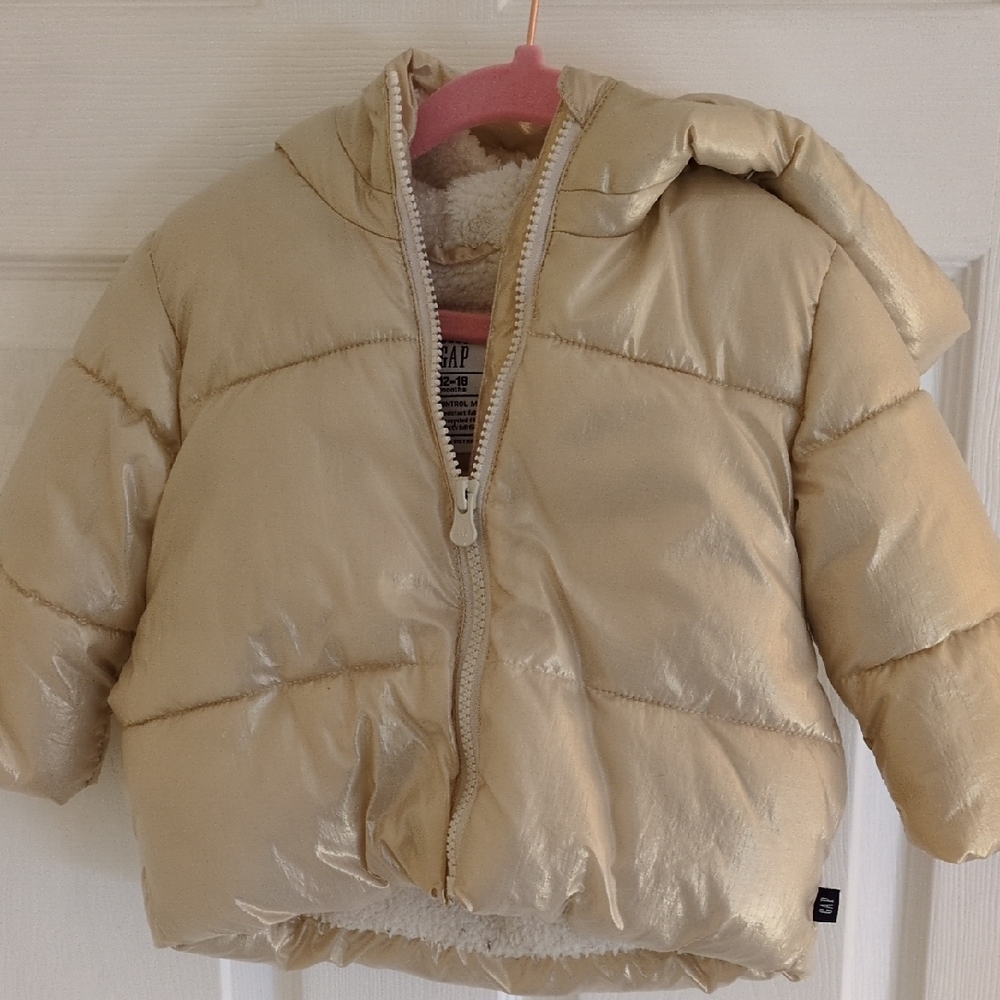 Baby GAP Gold Puffer Jacket